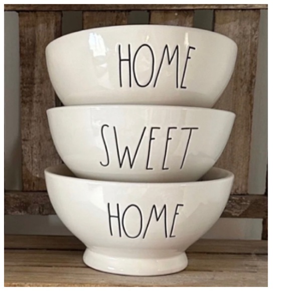 NEW Rae Dunn “Home Sweet Home” Bowl Set - Picture 4 of 4